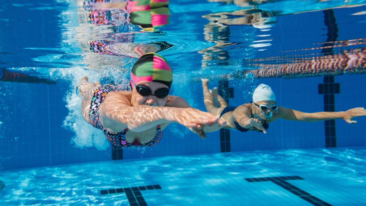 Why is Swimming good for you, women in pool, Spas of America