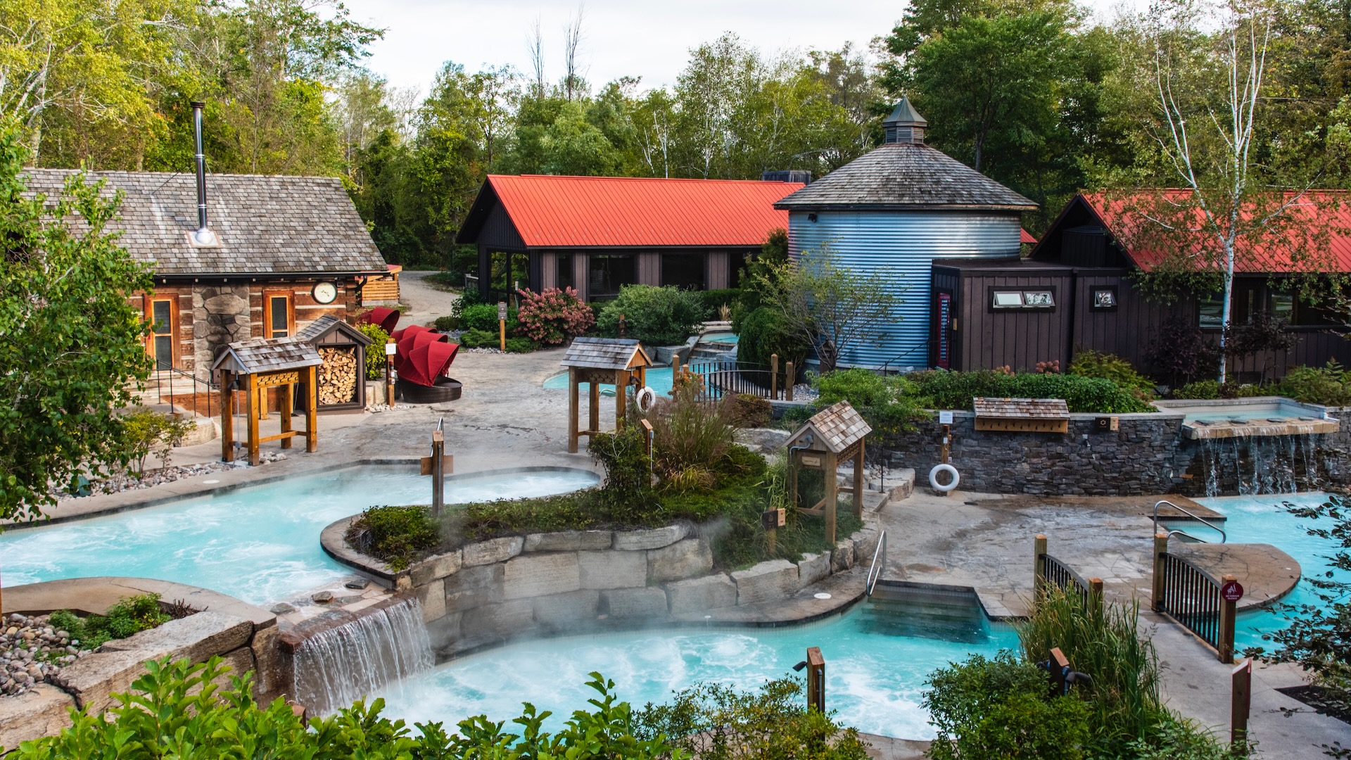 Scandinave Spa Blue Mountain, June, Spas of America Scandinave Spa Blue Mountain, June, Spas of America