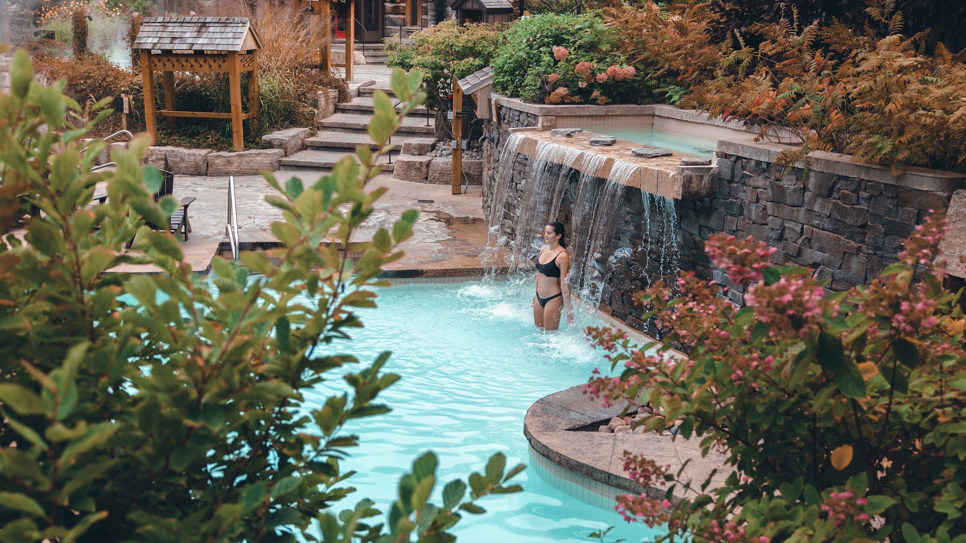 Scandinave Spa Blue Mountain, Women in Water, Spas of America Scandinave Spa Blue Mountain, Women in Water, Spas of America