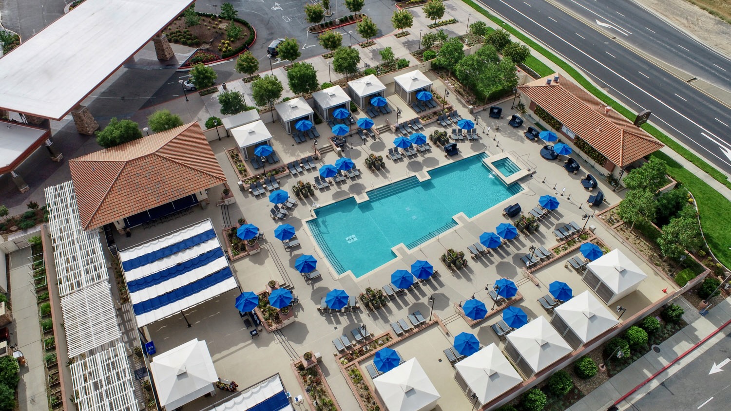 The Spa at Thunder Valley, Aerial View of Pool, Spas of America