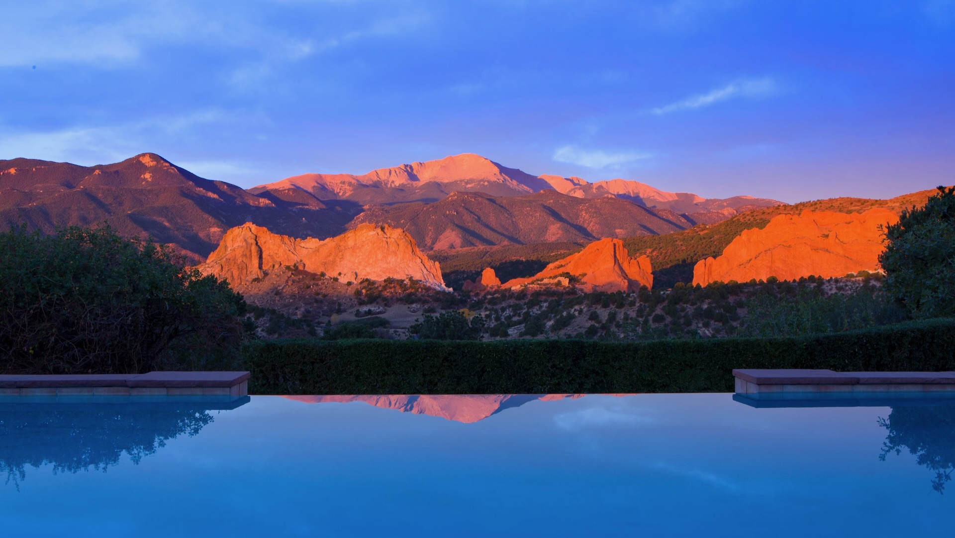 Strata Spa, Garden of the Gods Resort, Sunset, Pool, Spas of America Strata Spa, Garden of the Gods Resort, Sunset, Pool, Spas of America