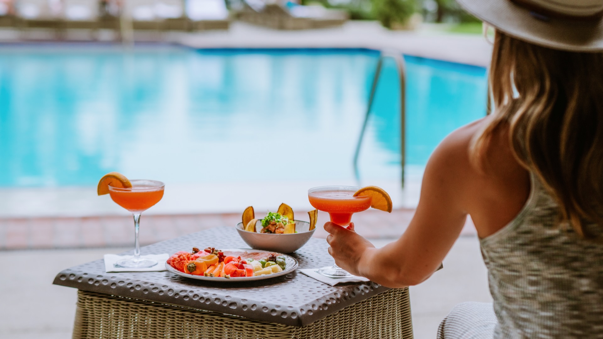 Drinks by the pool, The Spa at Torrey Pines, Spas of America