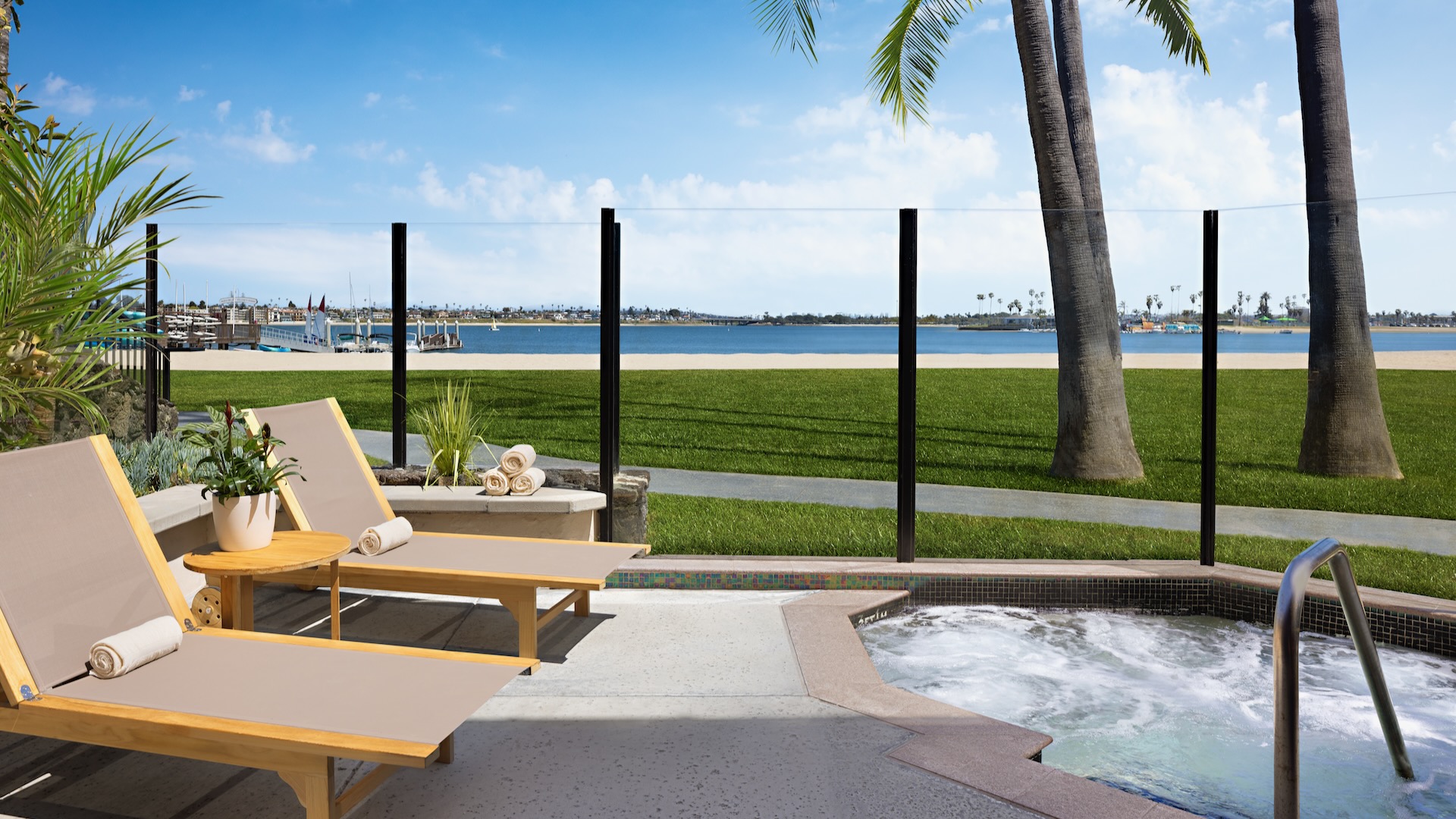 Poolside on Mission Bay, The Catamaran Spa, Spas of America