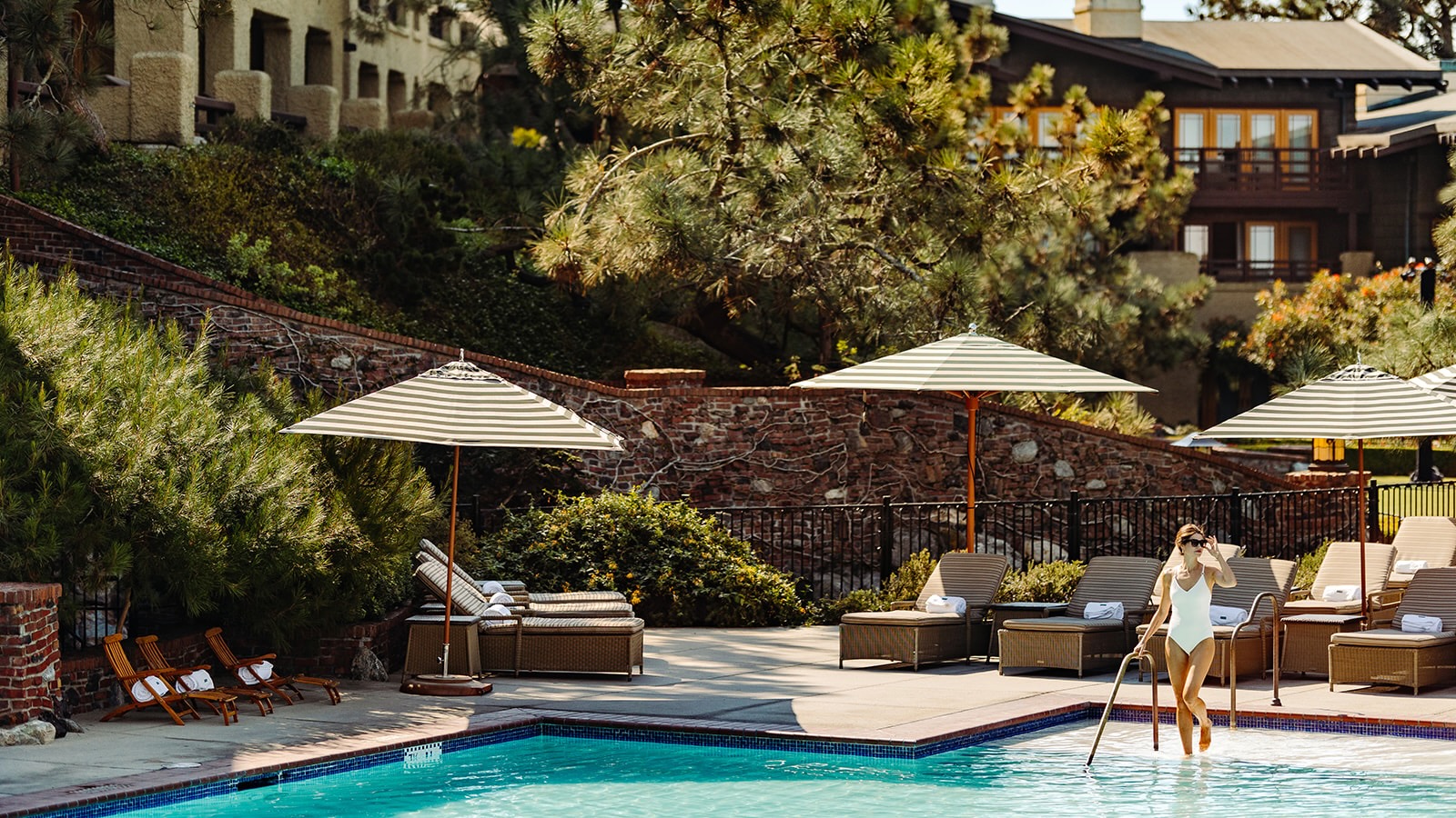 Woman at the pool, The Spa at Torrey Pines, Spas of America